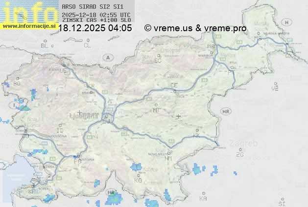 Radarska karta padavin
