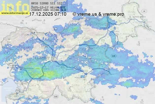 Radarska karta padavin