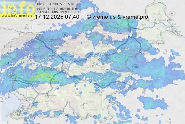 Radarska karta padavin
