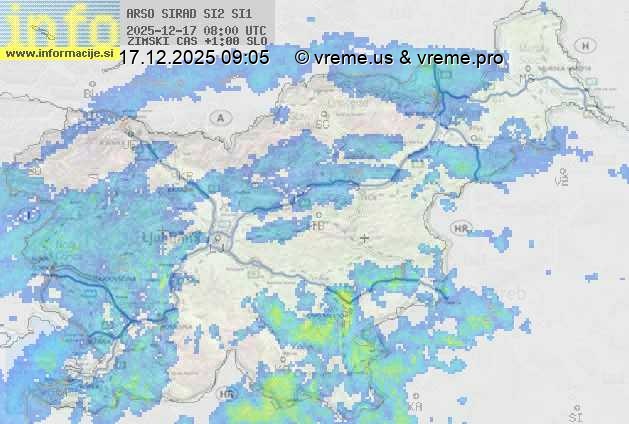 Radarska karta padavin