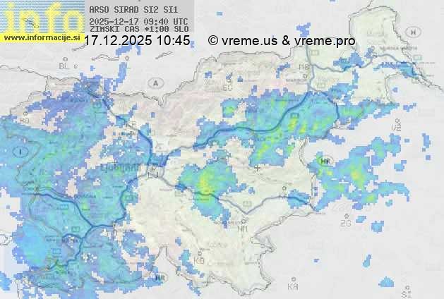 Radarska karta padavin