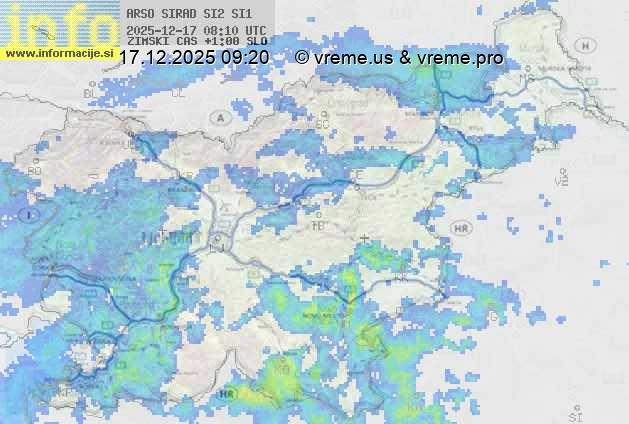 Radarska karta padavin