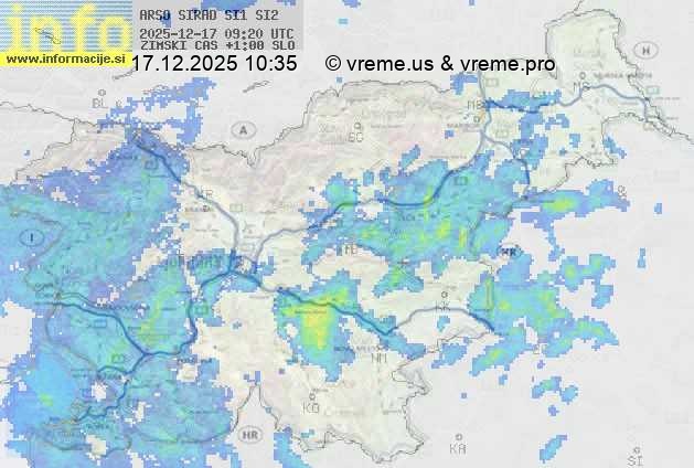 Radarska karta padavin