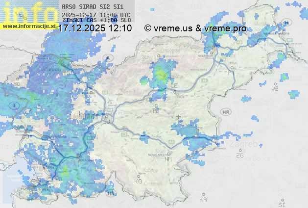 Radarska karta padavin