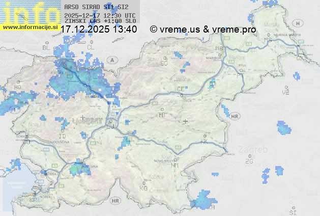 Radarska karta padavin