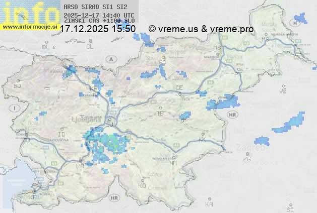 Radarska karta padavin