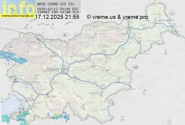 Radarska karta padavin