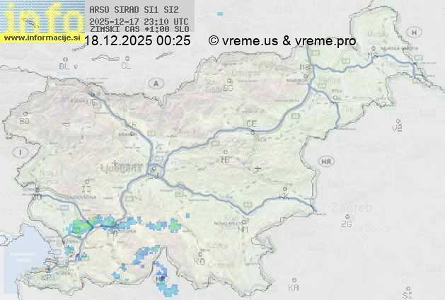 Radarska karta padavin