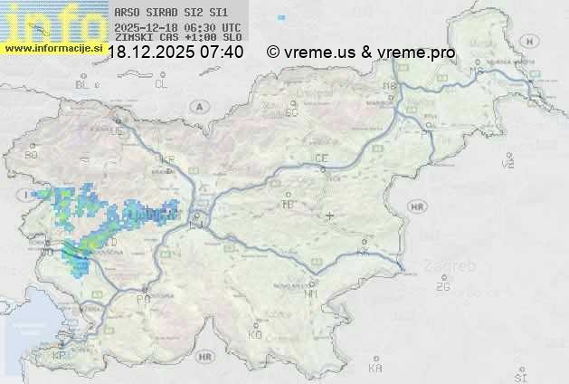 Radarska karta padavin
