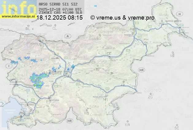 Radarska karta padavin