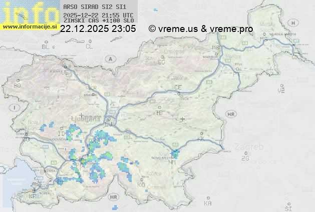 Radarska karta padavin