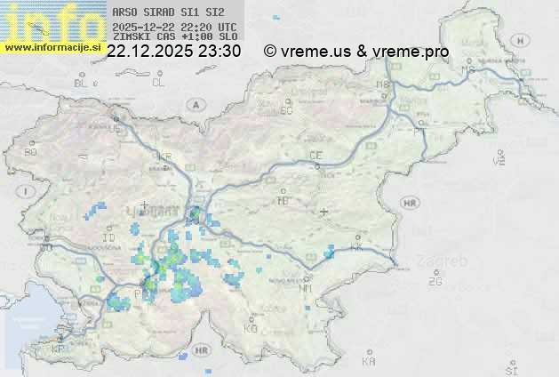 Radarska karta padavin