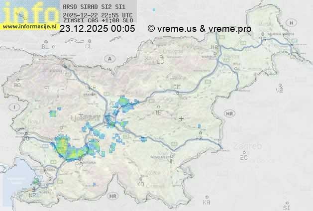 Radarska karta padavin