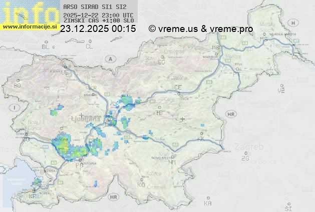 Radarska karta padavin