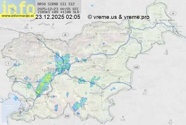 Radarska karta padavin