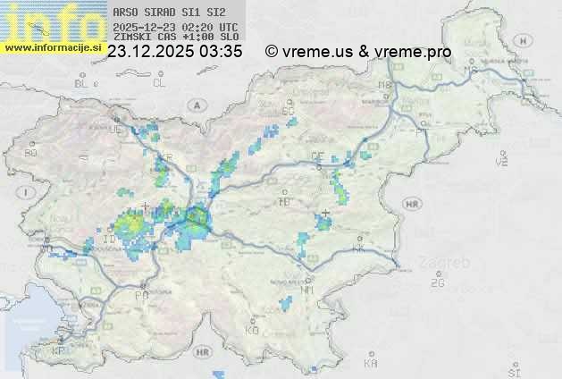 Radarska karta padavin