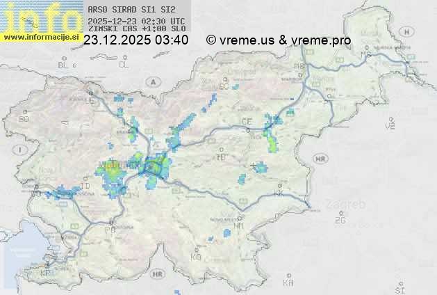 Radarska karta padavin