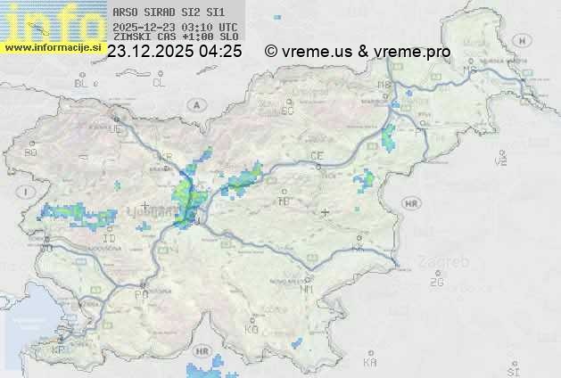Radarska karta padavin