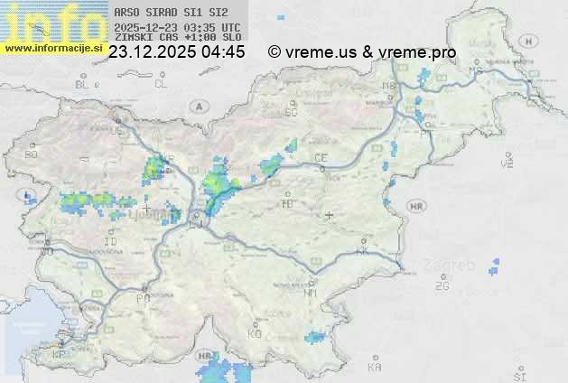 Radarska karta padavin