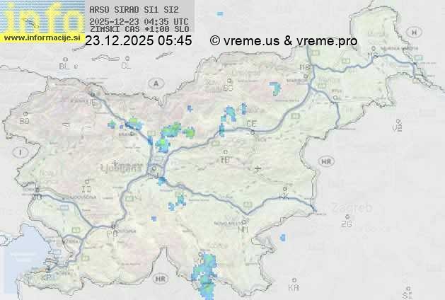 Radarska karta padavin