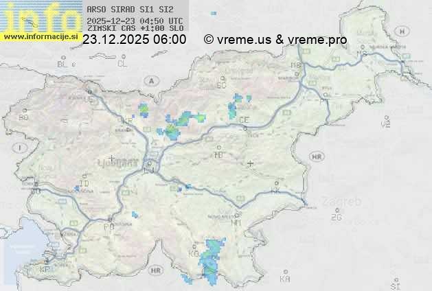 Radarska karta padavin