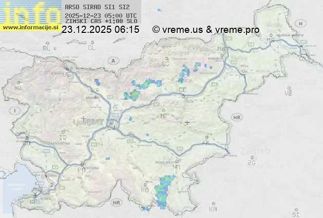 Radarska karta padavin