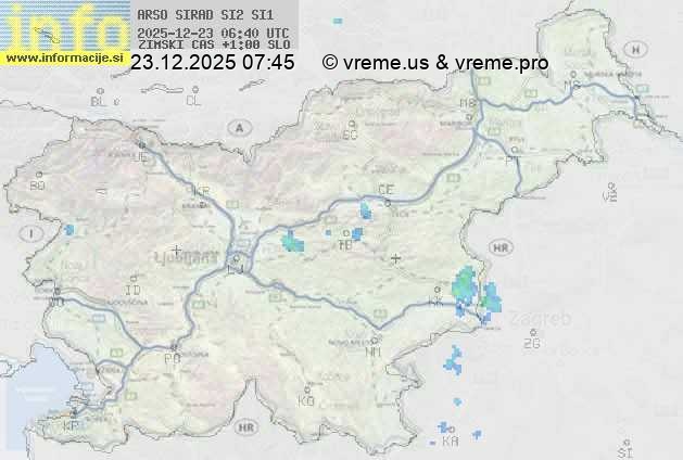 Radarska karta padavin