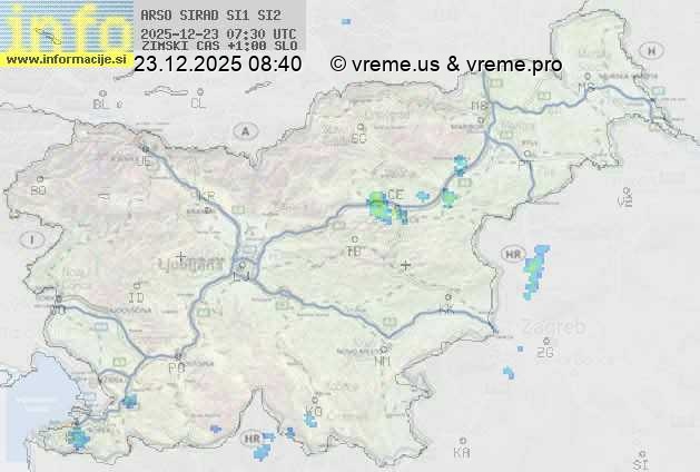 Radarska karta padavin