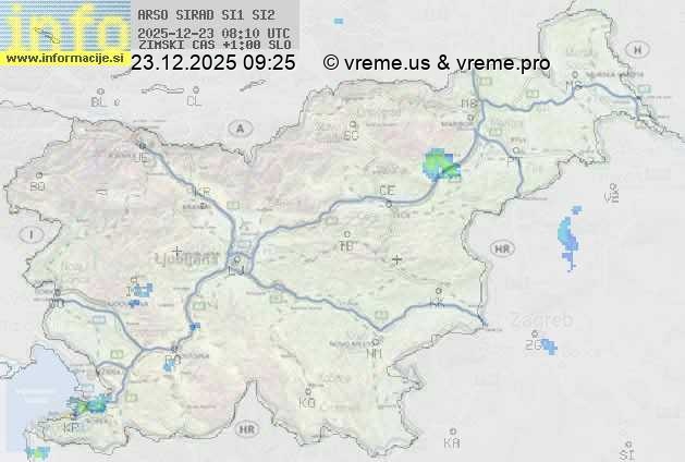 Radarska karta padavin