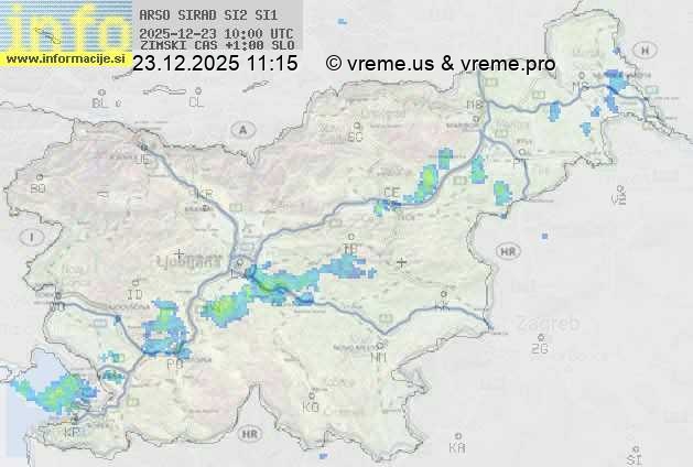 Radarska karta padavin