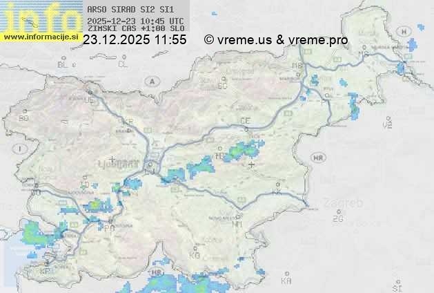 Radarska karta padavin