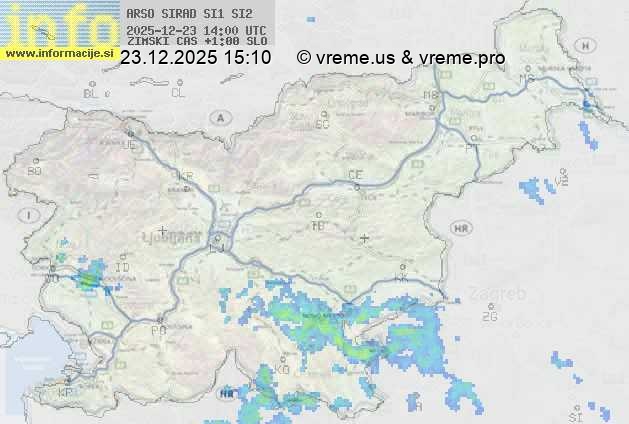 Radarska karta padavin