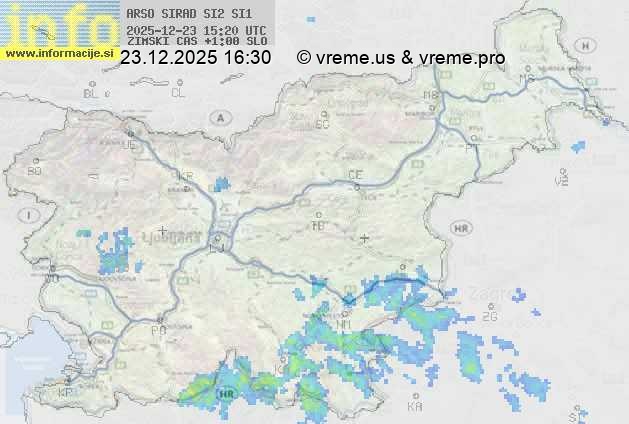 Radarska karta padavin