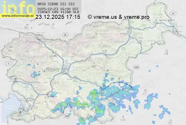 Radarska karta padavin