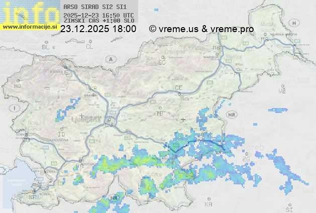Radarska karta padavin