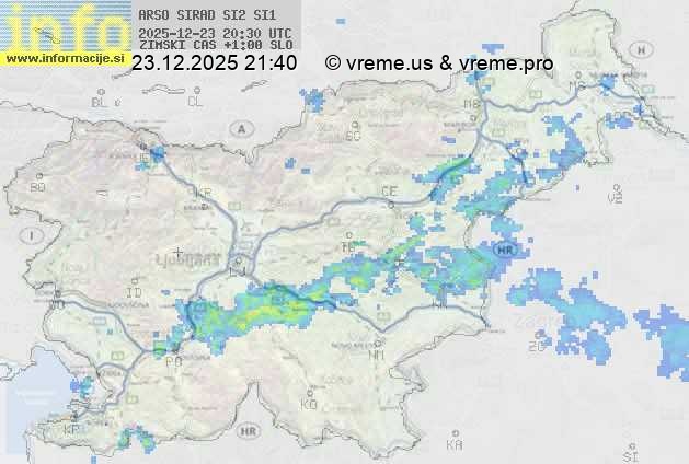 Radarska karta padavin
