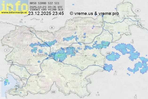 Radarska karta padavin
