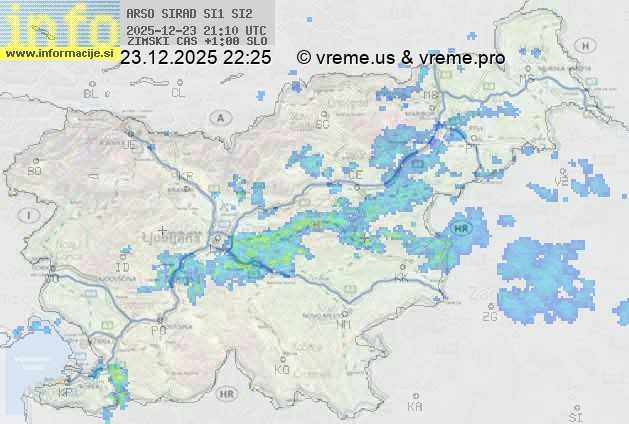 Radarska karta padavin