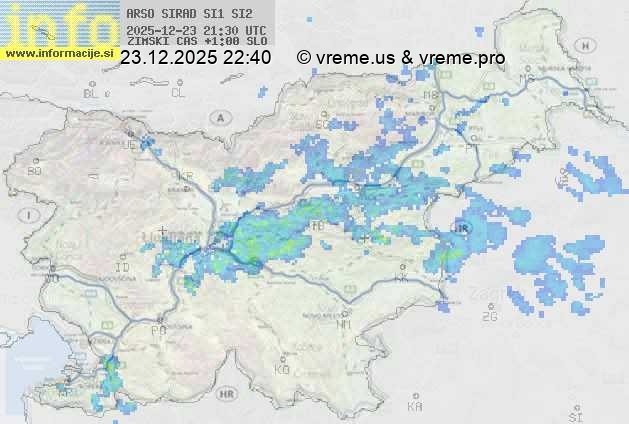 Radarska karta padavin