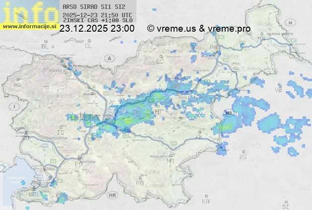 Radarska karta padavin
