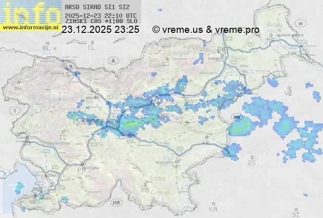 Radarska karta padavin