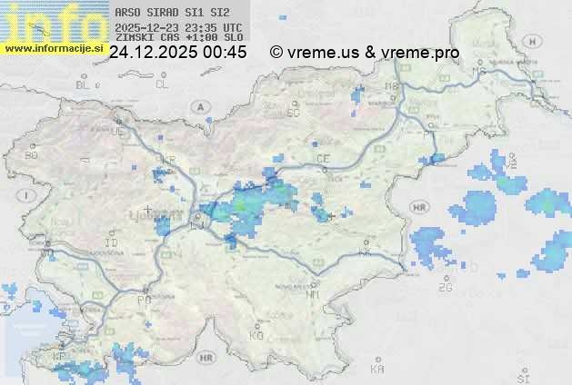 Radarska karta padavin