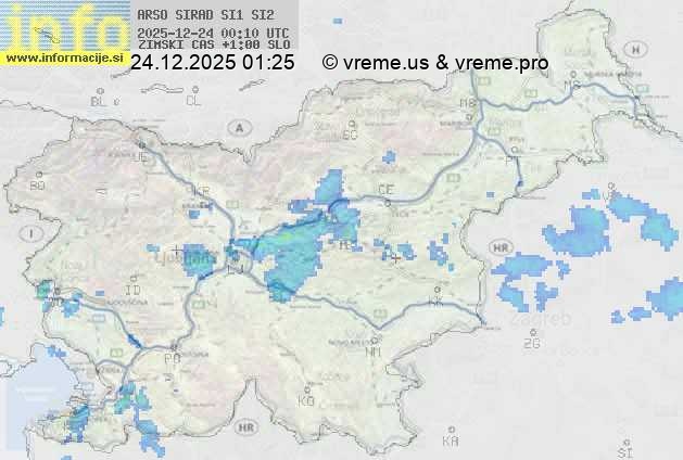 Radarska karta padavin