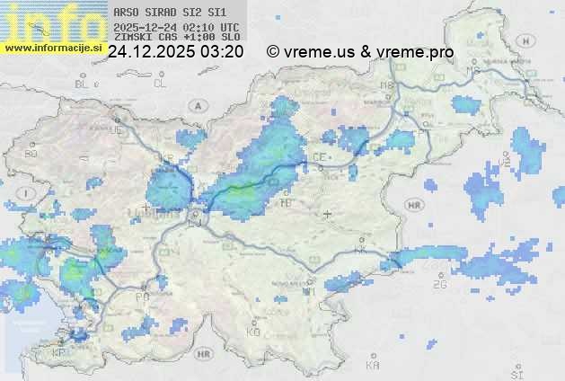 Radarska karta padavin