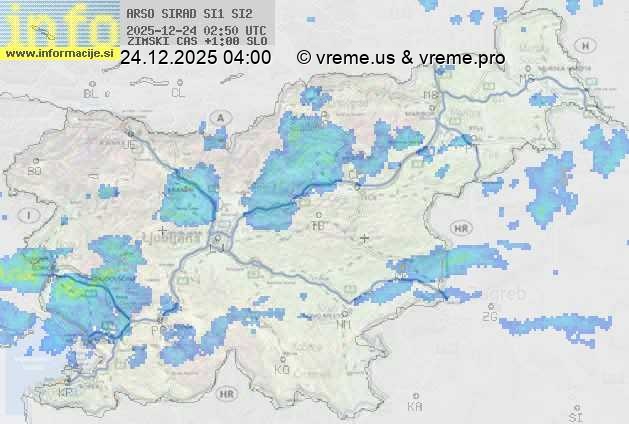 Radarska karta padavin