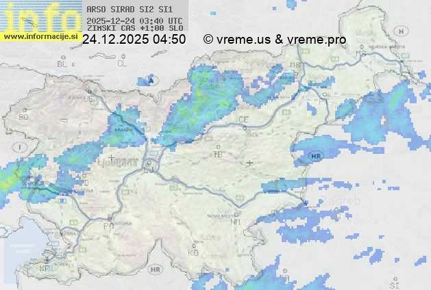 Radarska karta padavin