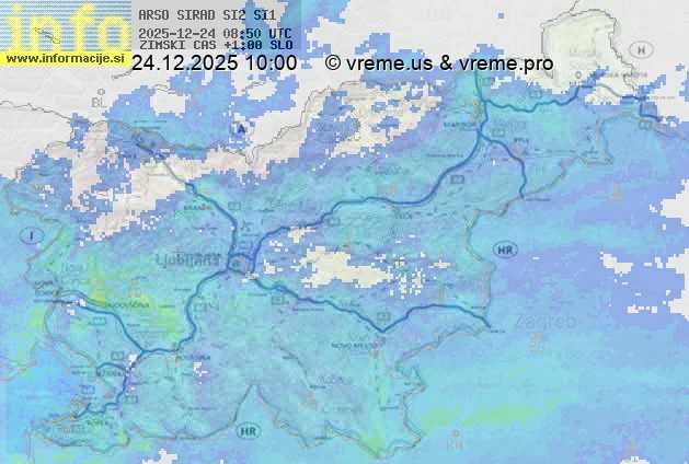 Radarska karta padavin