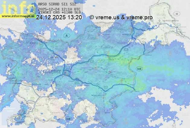 Radarska karta padavin