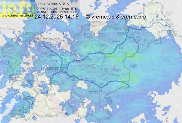 Radarska karta padavin