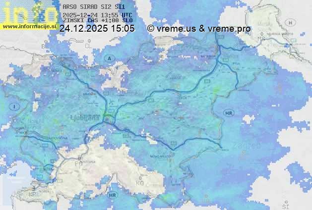 Radarska karta padavin